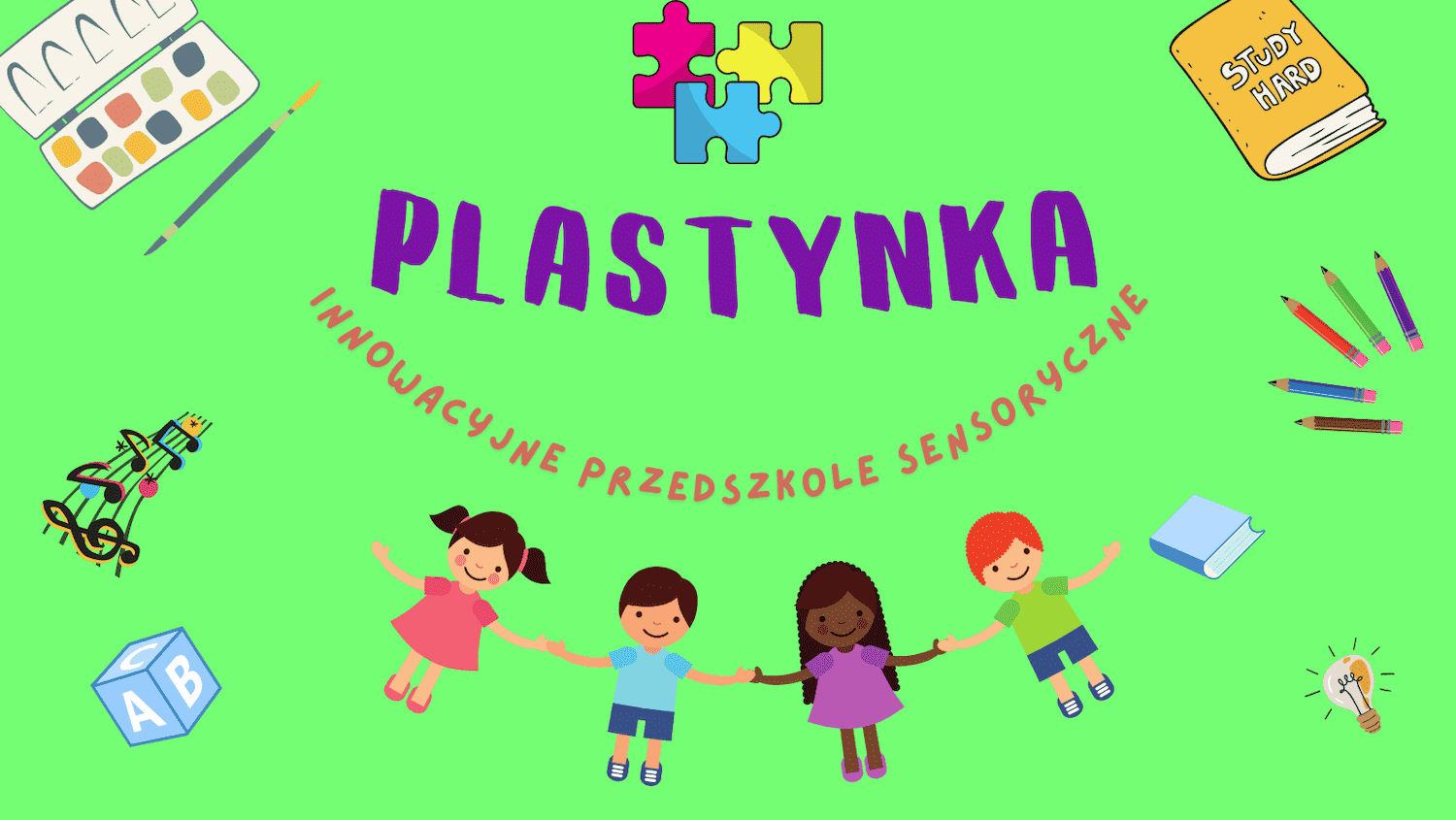 Logo PLASTYNKA – innowacyjne przedszkole sensoryczne
